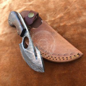 Handmade Damascus Gut Hook  Skinning  Knife - Image 3