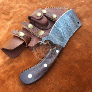 Damascus Outdoor Cleaver - Image 3