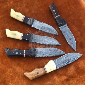 Lot Of 5 Pieces Deal Damascus Skinner Knives - Image 3