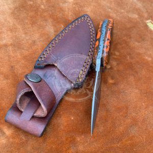6,50" Custom Made Damascus Skinner Knife - Image 3