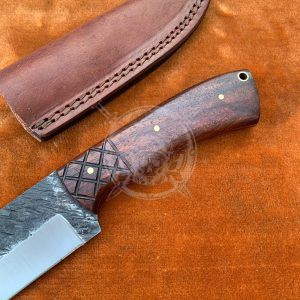 Custom Forged Steel Camping Bushcraft Knife - Image 4