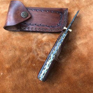 Under-Lock Custom Hand Forged Hunting Pocket Knife - Image 3