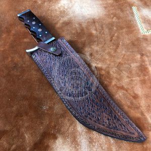 Bigger Custom Hand Made Steel Blade Wood Handle Tactical Bowie Knife - Image 5